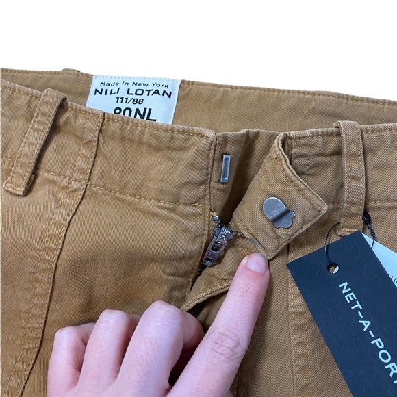NWT Nili Lotan Military Pants in Fawn - Picture 8 of 10